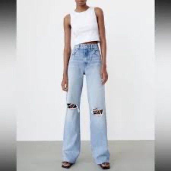 Zara High Waist Denim - Picture 4 of 8